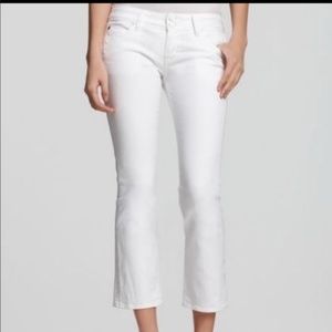 NWT Hudson Jeans Beth Baby Crop in White 24